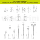 Fener kopshti me xham transparent dhe 5 finitura alumini - Pinako Viadurini