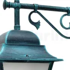 Fener muri në natyrë në alumin dhe xham me rërë - Alkimist Viadurini