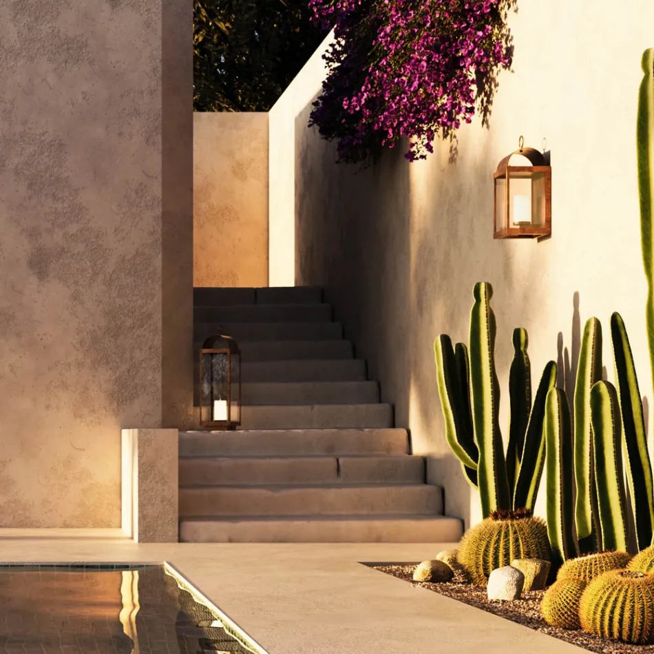 Il Fanale fanar muri i jashtëm prej hekuri ose bronzi Viadurini