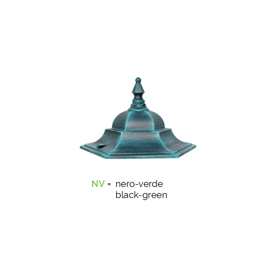 Fener në natyrë në stilin vintage në alumin Prodhuar në Itali - Janira Viadurini