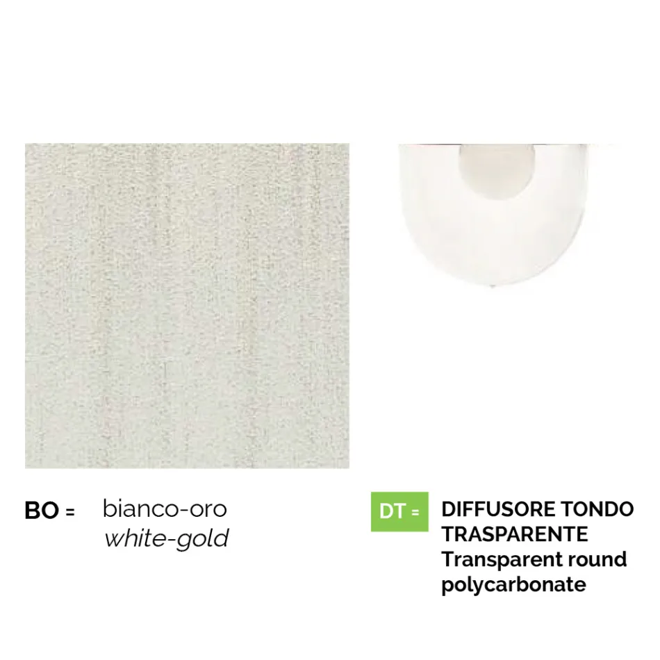 Fener kopshti muri nga alumini i bardhë i prodhuar në Itali, Anusca Viadurini