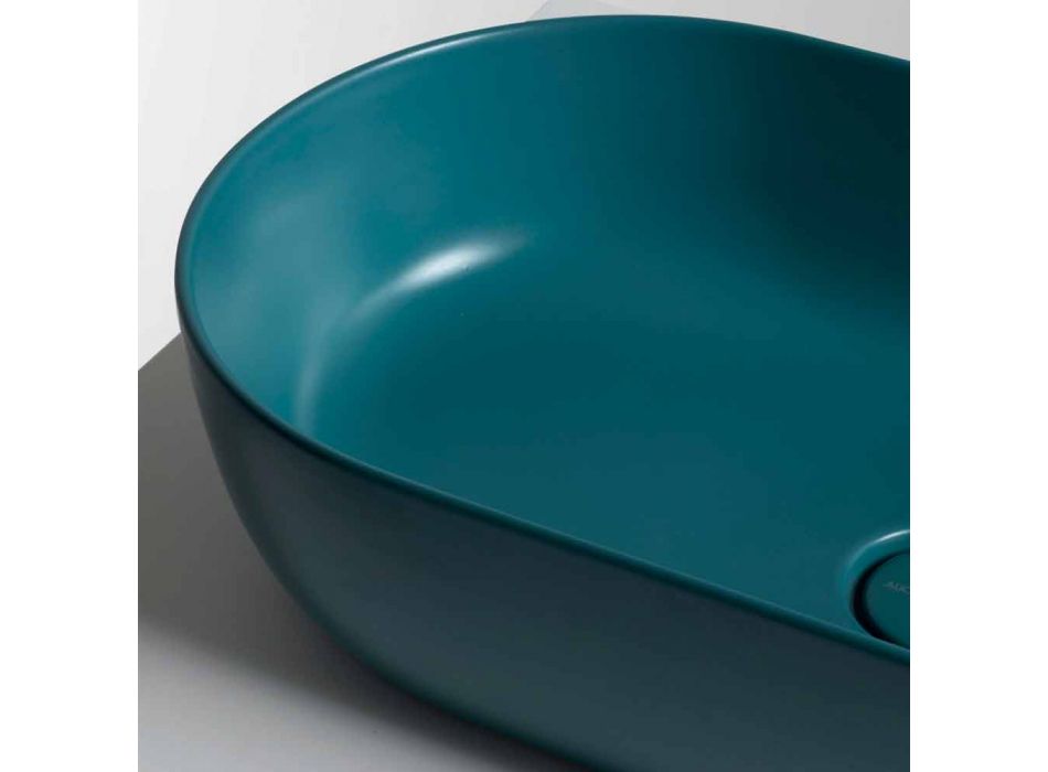 Lavazh countertop 70x35cm në qeramikë e bërë në Itali Star, dizajn modern Viadurini