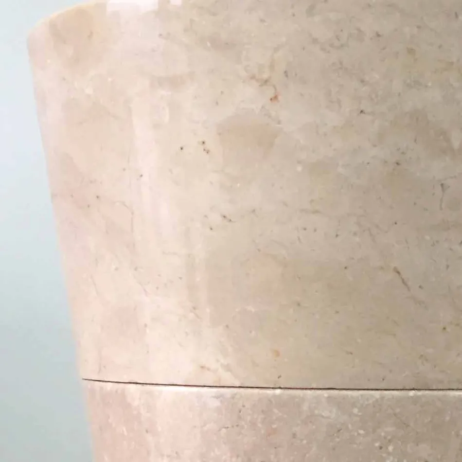 Lavazh piedestali konik i pikturuar me dorë i bardhë dhe me shkëlqim Viadurini