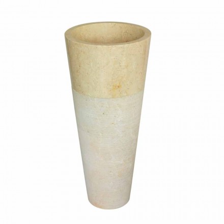 Kolona Washbasin Conical Stone natyrale beige Raja Viadurini