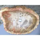 Dizenjoni lavaman piedestalin në gur natyral Ley, të punuar me dorë Viadurini