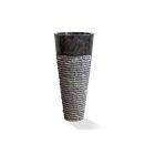 Lavaman kolone i dizajnit modern në mermer të zi me shkëlqim - Merlo Viadurini