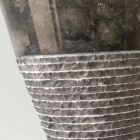 Larje piedestali në gur natyral gri të errët Fara, copë unike Viadurini