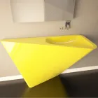 Lavaman piedestal modern i punuar me dorë nga Mullet Viadurini