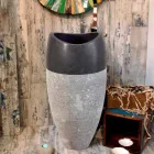 Kolona e lavamanit Goli sferik Guri natyror i zi Viadurini