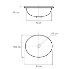 Lavaman i dekoruar i ndërtuar në argjilë zjarri dhe ari 24k i bërë në Itali, Otis Viadurini