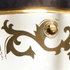 Lavaman i integruar i zbukuruar me argjilë zjarri dhe ari të bërë në Itali, Otis Viadurini