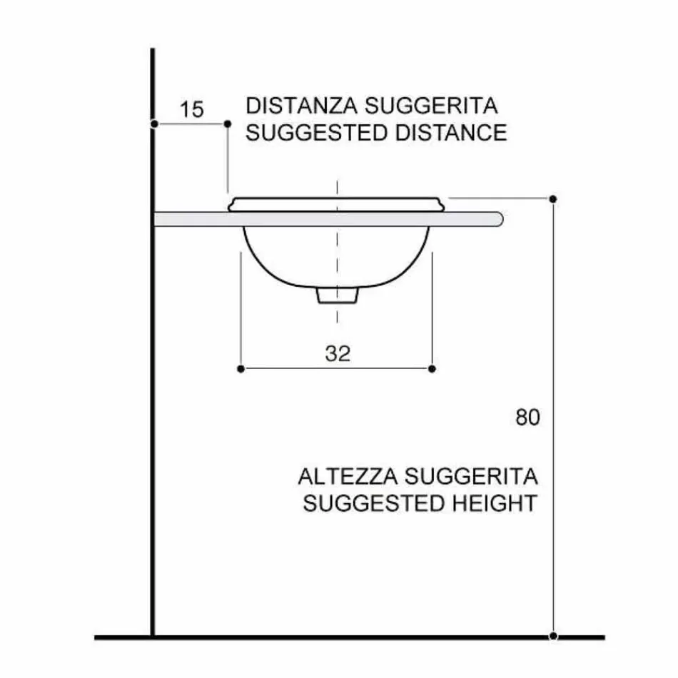 Buxheti i integruar barok i integruar në argjilën e zjarrit të bërë në Itali, Otis Viadurini