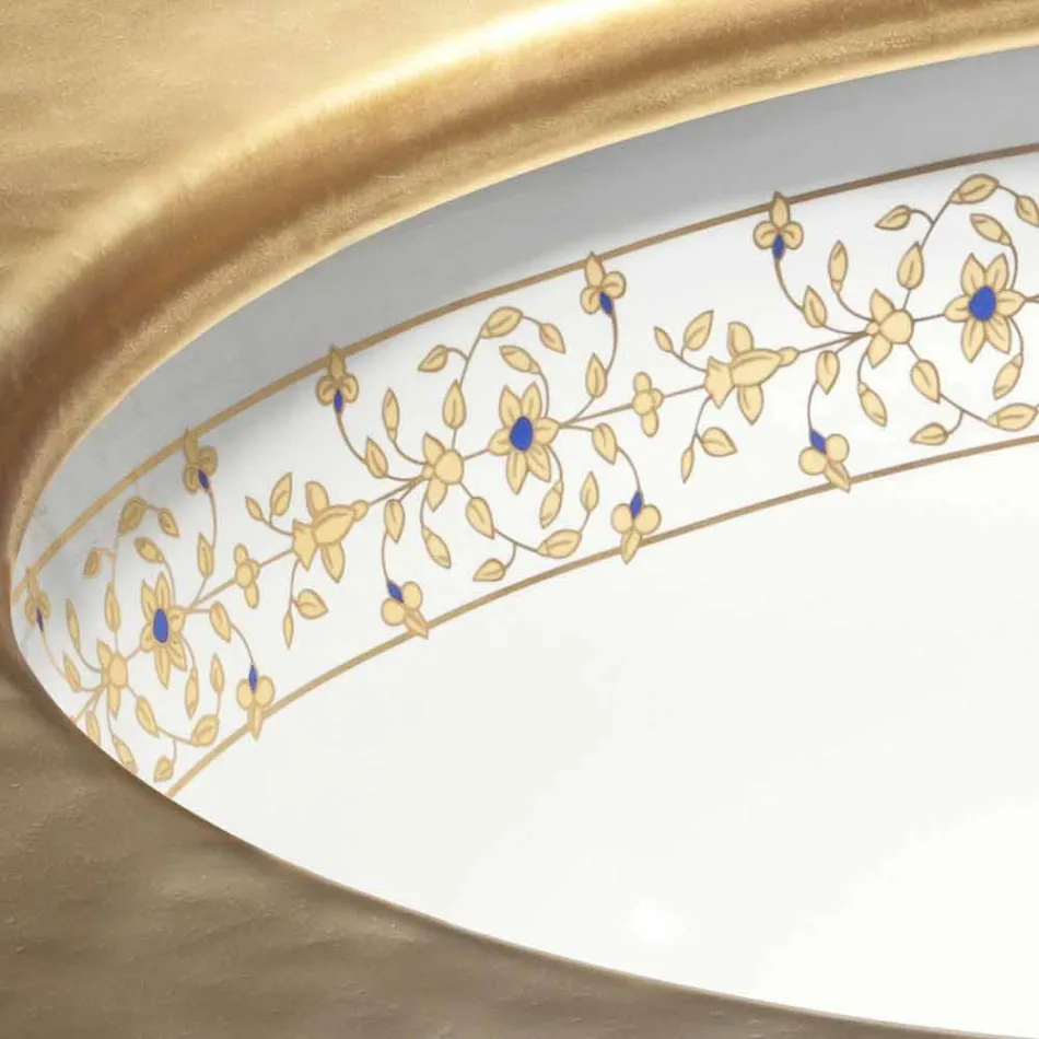 Dizajni barok me lavaman të integruar në argjilën e zjarrit të bërë në Itali, Egje Viadurini