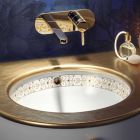Dizajni barok me lavaman të integruar në argjilën e zjarrit të bërë në Itali, Egje Viadurini