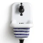 Lavaman me qeramikë të modeluar me model të modeluar 26 cm - Jordan Viadurini