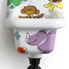 Lavaman me qeramikë të modeluar me model të modeluar 26 cm - Jordan Viadurini