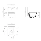 Lavaman me qeramikë të stiluar në stil të cilësisë 26 cm - Jordan Viadurini