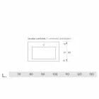 Lavaman modern me varëse në Luxolid të bëra në Itali, Ruffano Viadurini