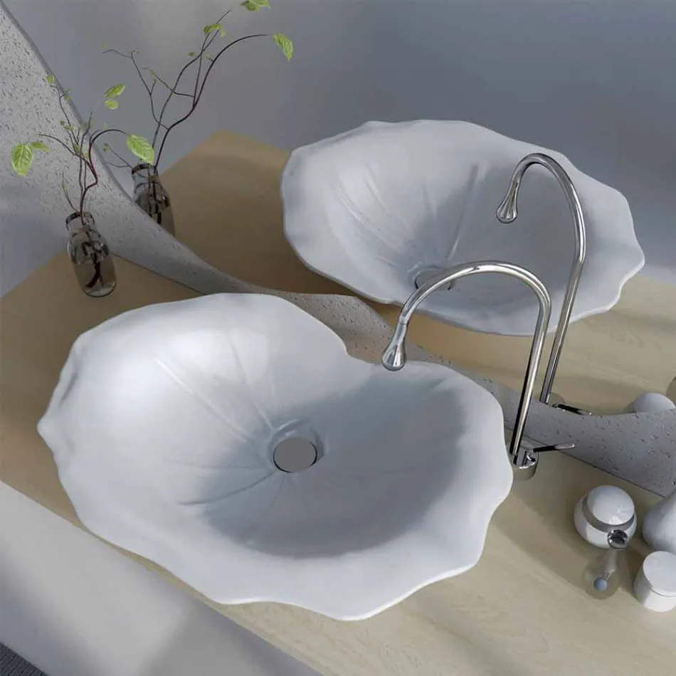 Mbështetje për modelimin modern të larjes në formën e faruglium të gjetheve Viadurini