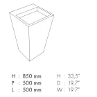 Lavaman banjoje kolone në enë guri porcelani Prodhuar në Itali - Baia Viadurini