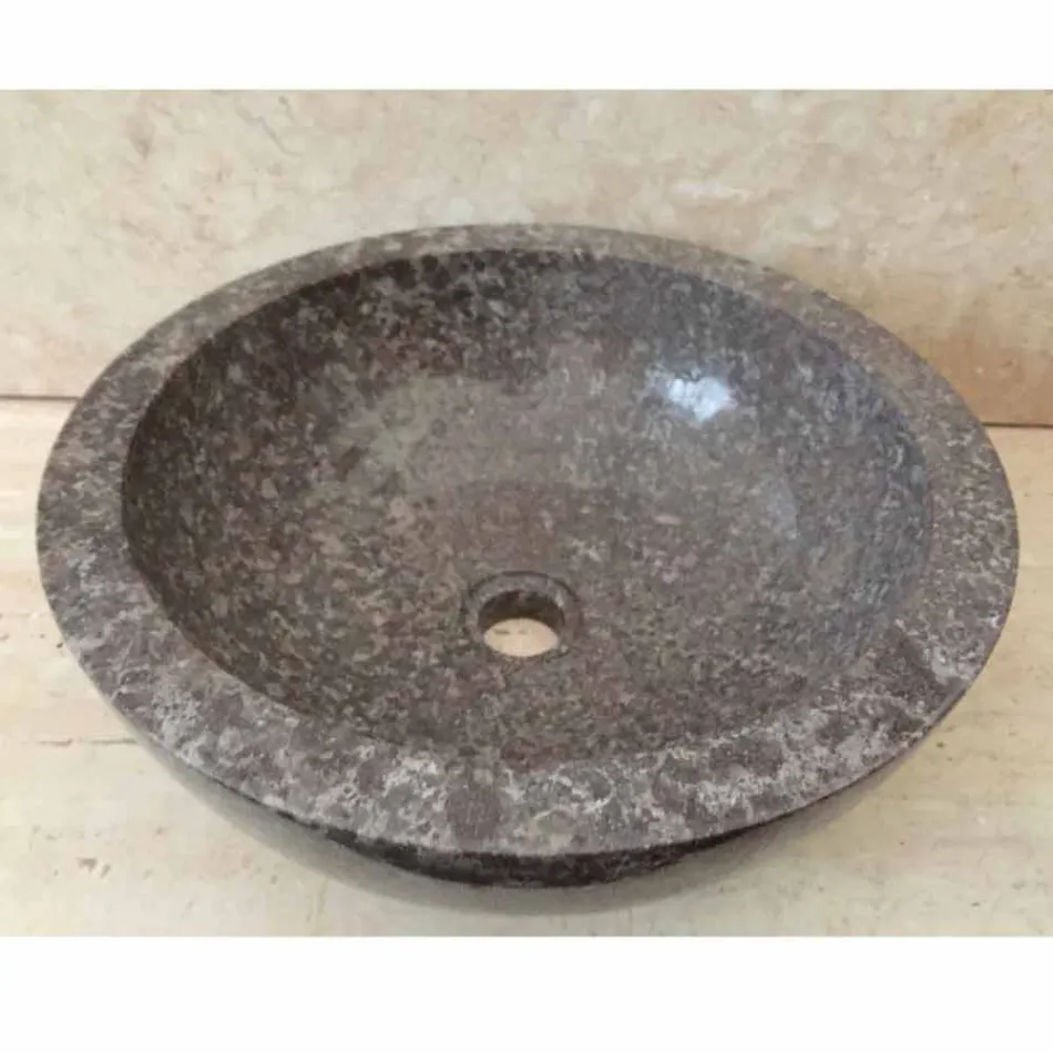 Larja e banjës së banjës me banjë guri natyrale Levi, dizajn modern Viadurini