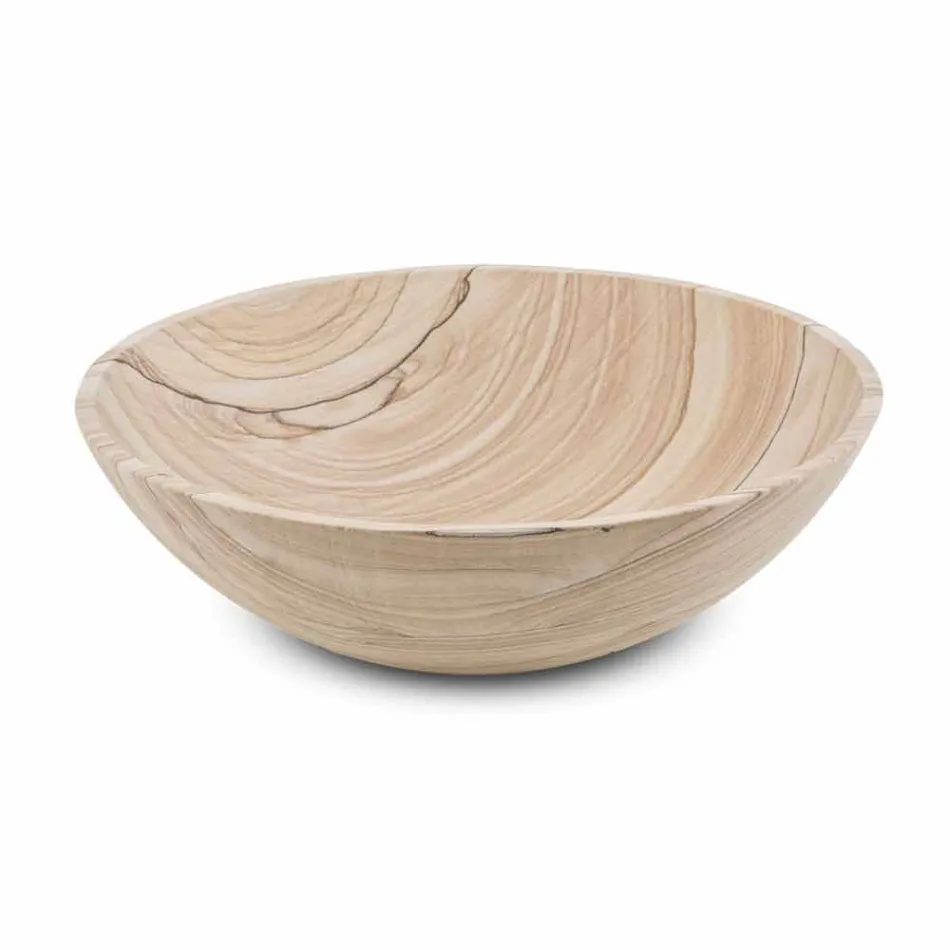 Lavaman banjoje në formën e rrumbullakët prej guri rëre - Cerasolo Viadurini