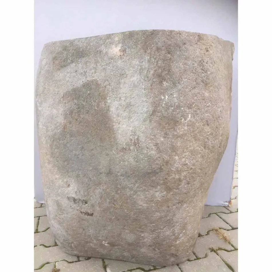 Dizajn lavaman banjo në gur natyror Deti, pjesë unike Viadurini