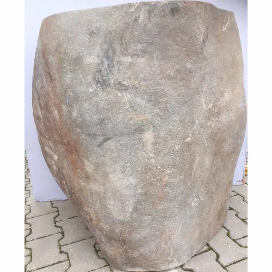 Dizajn lavaman banjo në gur natyror Deti, pjesë unike Viadurini