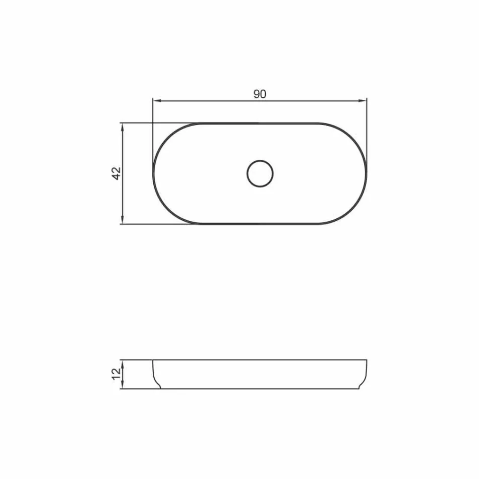 Lavaman banjo me dizajn modern, i bërë në Itali nga Dalmine Maxi Viadurini