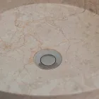 Lavaman për banjë të pavarur në formë cilindrike të përfunduar prej fildishi prej mermeri - Cremino Viadurini