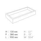 Lavaman banjoje prej guri prej porcelani me efekt mermeri Prodhuar në Itali - Ludmilla Viadurini