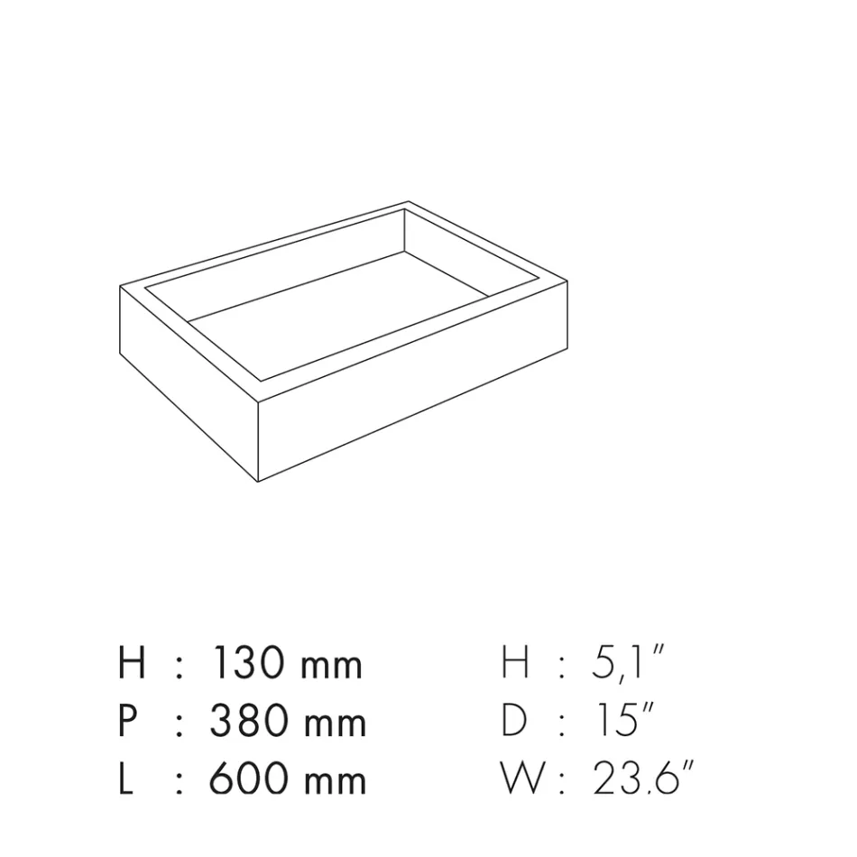 Lavaman banjoje prej guri prej porcelani me efekt mermeri Prodhuar në Itali - Ludmilla Viadurini