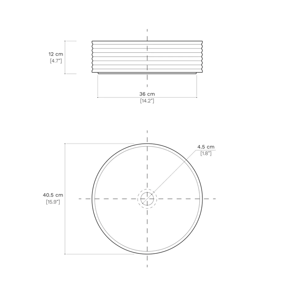 Lavaman banjoje prej guri prej porcelani të kthyer me dorë Prodhuar në Itali - Shigjeta Viadurini