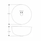 Lavaman i countertopit të rrumbullakët në bronz të kromuar - diamant Viadurini