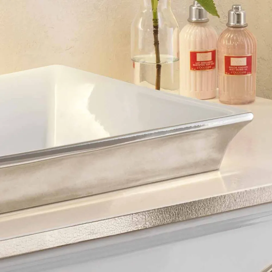 Mbytet e banjës me gjysmë të prerë në argjilën e zjarrit dhe platinin e bërë në Itali, Guido Viadurini