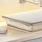 Mbytet e banjës me gjysmë të prerë në argjilën e zjarrit dhe platinin e bërë në Itali, Guido Viadurini