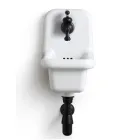 Lavaman i Banjës me mur në Dizajn Modern Qeramik me Ngjyra 26 cm - Jordan Viadurini