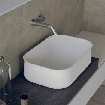 Banjë me banjë të bardhë drejtkëndëshe Counter Top Design - Tulyp2