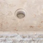 Lavatrice të bardha ovale Cora, të bëra me dorë Viadurini