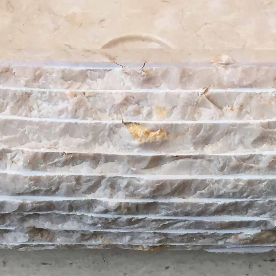 Lavatrice të bardha ovale Cora, të bëra me dorë Viadurini