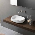 Modeli i lavamanit qeramik Countertop i Bardhë i Projektimit Moderne Prodhuar në Itali - Tune2