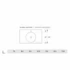 Lavaman rrethi me varëse rrethore në Luxolid rozë të bërë në Itali, Ruffano Viadurini