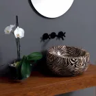 Lavaman qeramike moderne countertop e bërë në Itali nga Elisa Viadurini