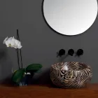 Lavaman qeramike moderne countertop e bërë në Itali nga Elisa Viadurini