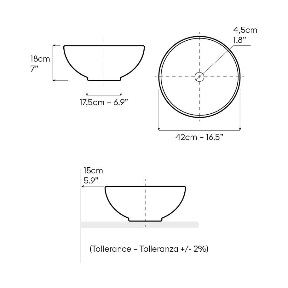 Lavaman balte Raku me sipërfaqe kristalore ngjyrë blu persiane - Fresco Viadurini