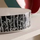 Lavaman banak për banjë në enë guri prej porcelani Prodhuar në Itali - Zarf Viadurini