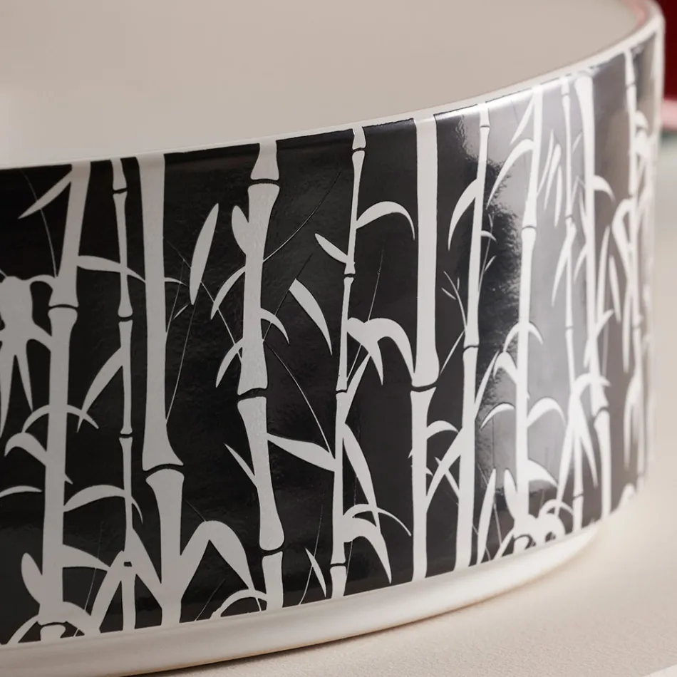 Lavaman banak për banjë në enë guri prej porcelani Prodhuar në Itali - Zarf Viadurini