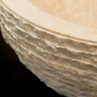 Lavaman Mbështjellës i bardhë me gur natyral, një copë Viadurini