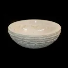 Lavaman Mbështjellës i bardhë me gur natyral, një copë Viadurini