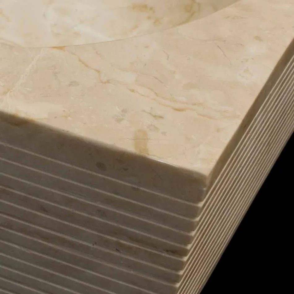 Lavaman i bardhë në gur natyral, një copë, Zor Viadurini